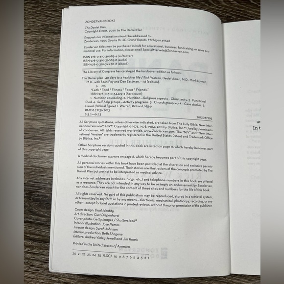 The Daniel Plan: 40 Days to a Healthier Life- Softcover, Rick Warren - Picture 4 of 4